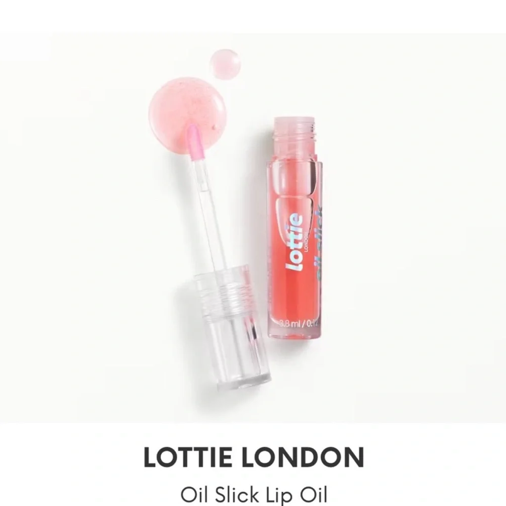 Lottie London‎ Oil Slick Lip Oil in Peachy Cheeks. Full Sized, New / Sealed